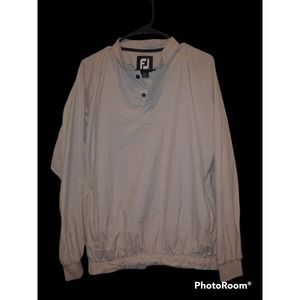 Footjoy Long Sleeve Pullover Windshirt Jacket Cream Size Medium
